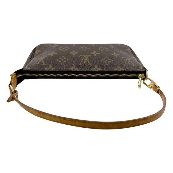 LOUIS VUITTON Brown Monogram Pouch